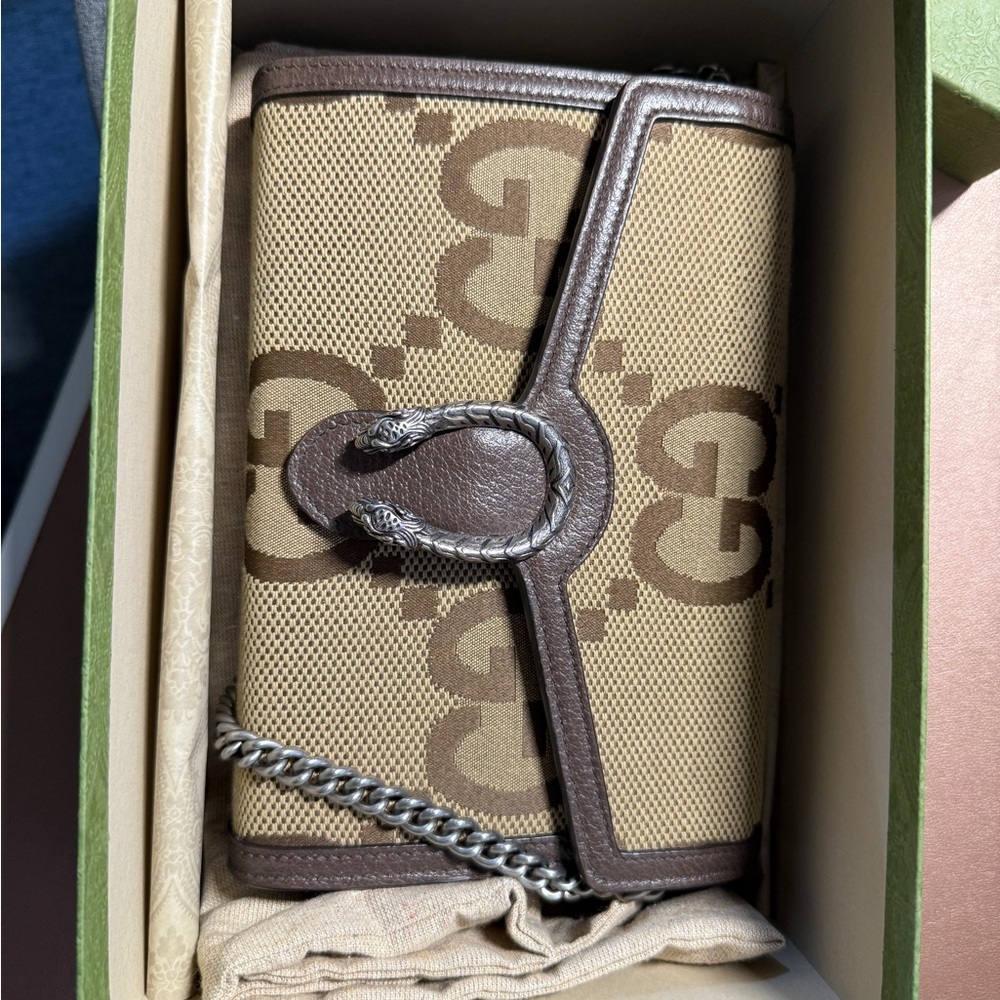 Gucci Dionysus Jumbo GG Mini Chain Wallet
